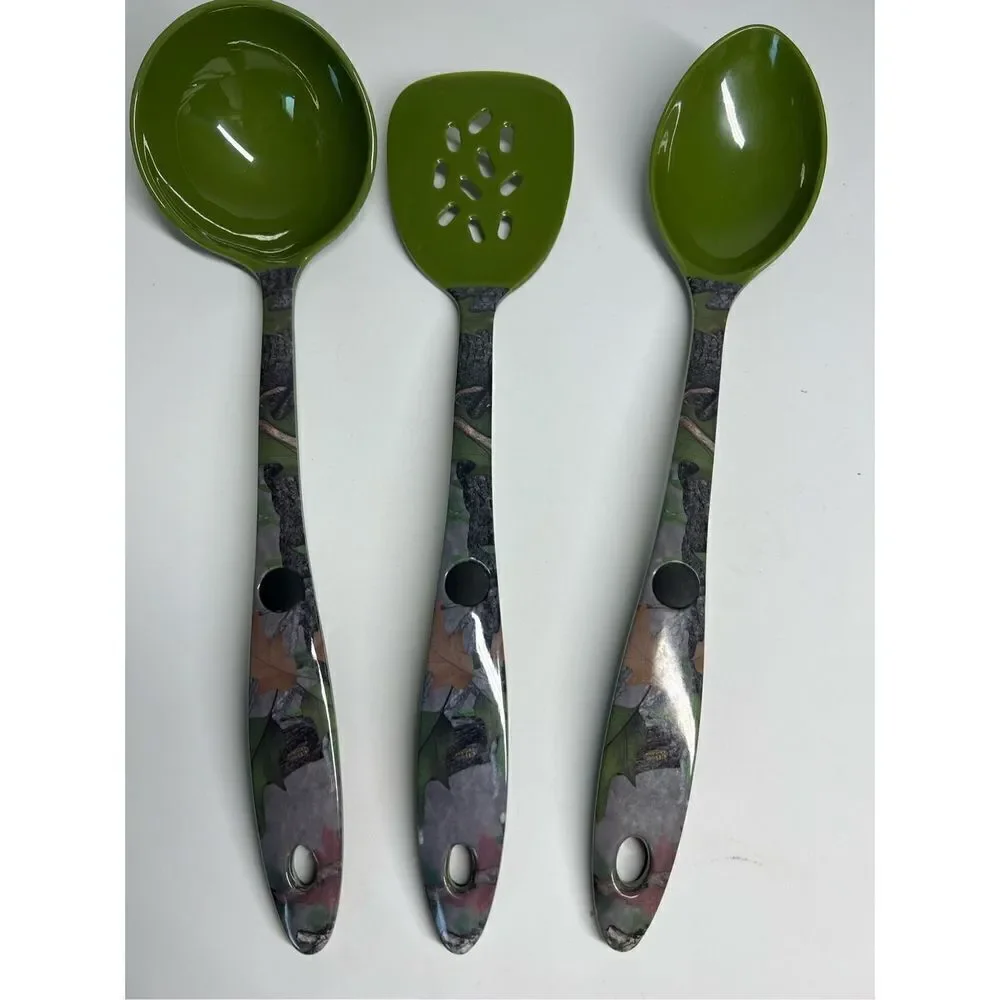 Camo Melamine Utensil Set Three (3) Pieces CB Outdoor